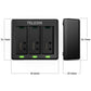 Telesin Triple batterij oplader voor 3 batterijen - GoPro Hero 13 - GoPro Accu's en opladers