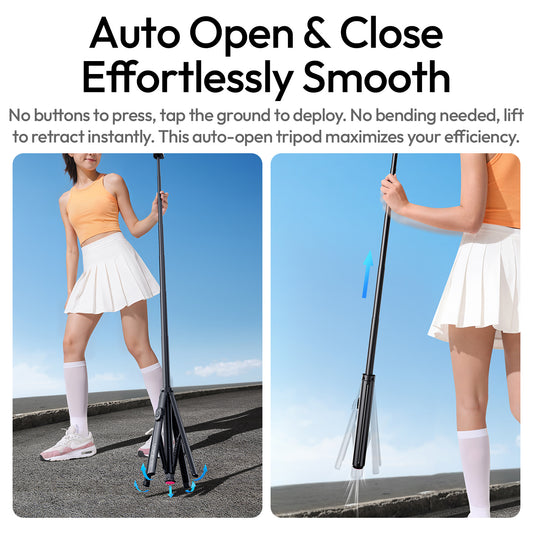 Ulanzi SK-21 Selfie Stick Statief 180 cm met MagSafe, Bluetooth remote & Auto-open - Statieven en toebehoren