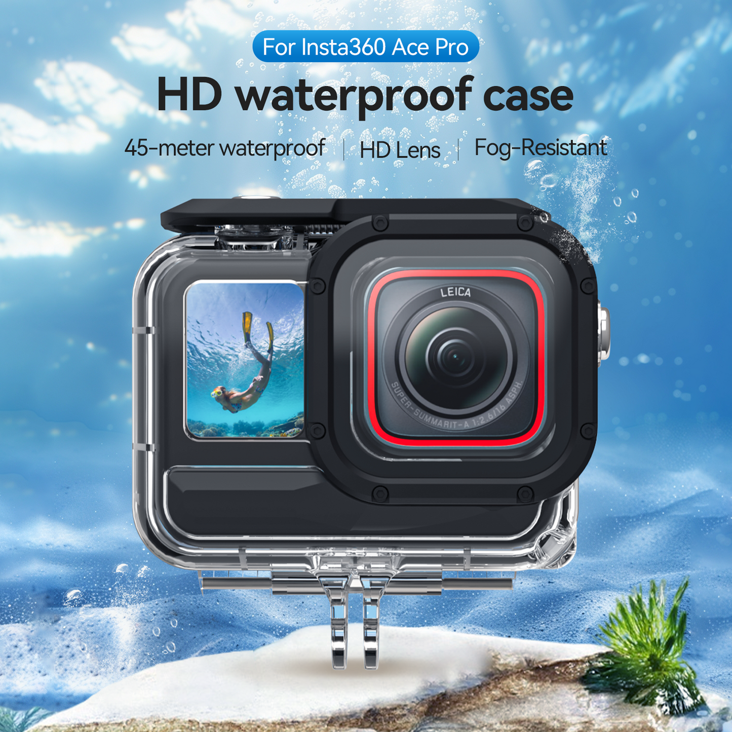 Wasserdichtes Gehäuse von Telesin für Insta360 ACE Pro
