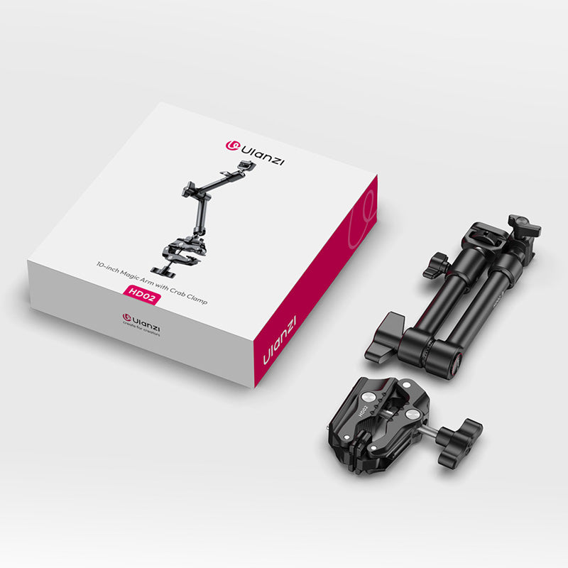 Ulanzi HD02 Magic Arm Kit mit Klemme – Schwarz