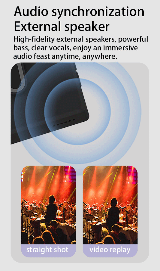 MOJOGEAR VS4 Touchscreen Selfie Vlog Monitor - Zwart -