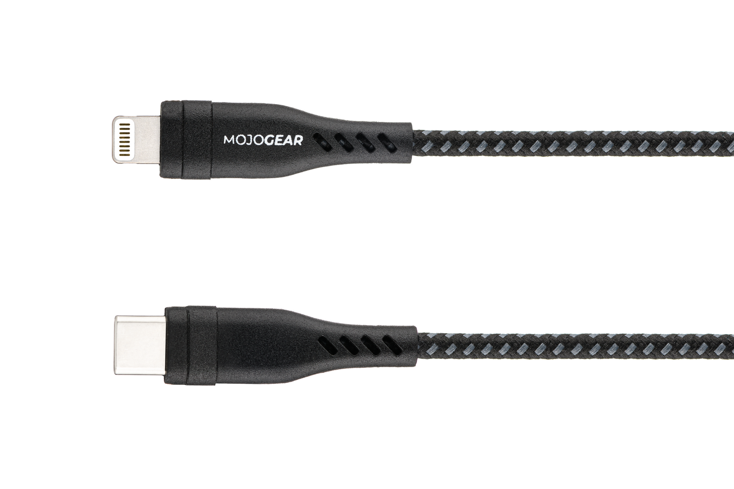 MOJOGEAR CHARGE+ 65W oplader voor iPhone & iPad met Lightning naar USB kabel 1,5 meter | iPhone snellader - Opladers