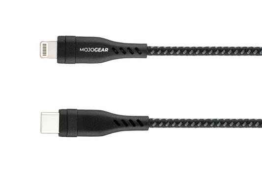 MOJOGEAR CHARGE+ 65W oplader voor iPhone & iPad met Lightning naar USB kabel 1,5 meter | iPhone snellader - Opladers