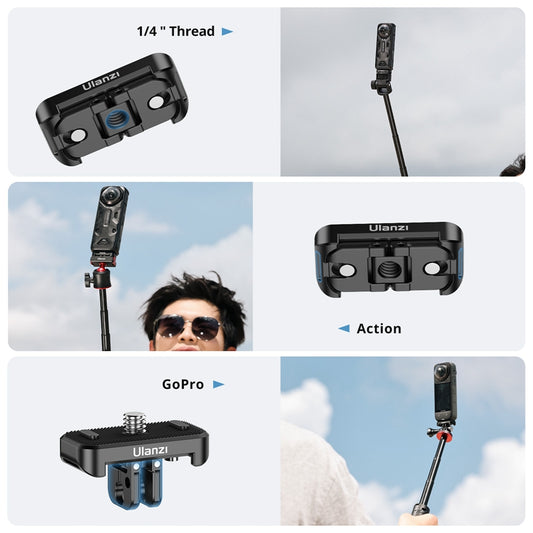 Ulanzi IN-05 Quick-Release Plate voor Insta360 X4 - GoPro-accessoires