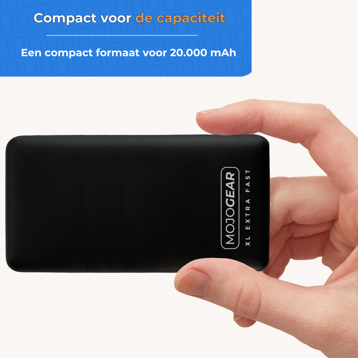 Batterie externe MOJOGEAR MINI XL 20 000 mAh EXTRA RAPIDE - Powerbanks