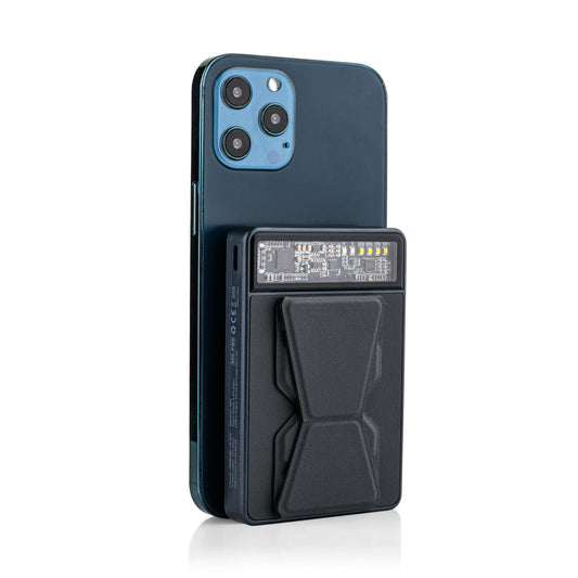 MOJOGEAR 3-in-1 Kabelloses Telefon+Uhr - MagSafe Powerbank 10.000 mAh