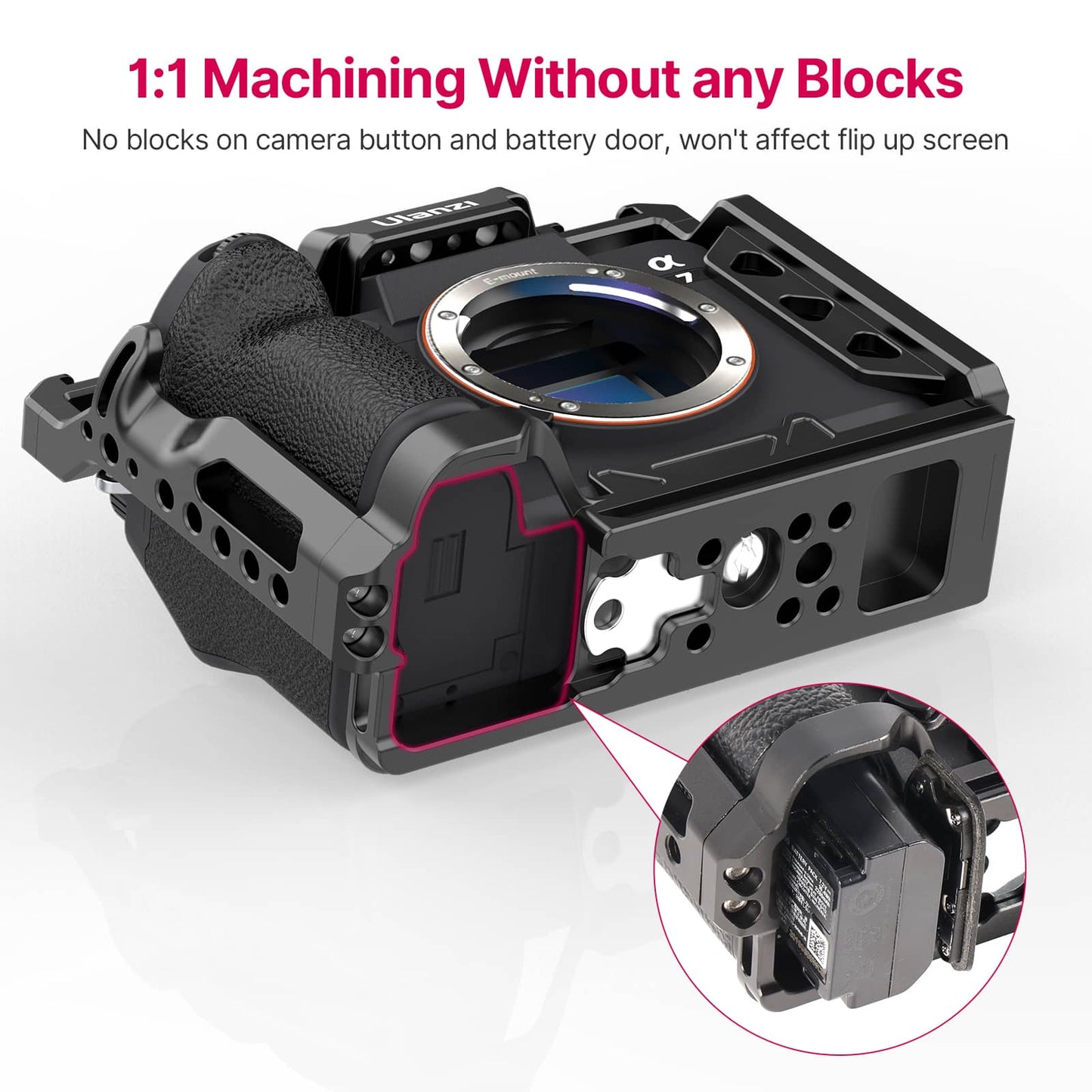 Ulanzi metalen cage voor Sony A7 III, A7 Mark IV en A7R III - Camera cages