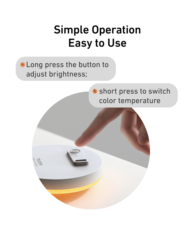 Telesin Mini Selfie-Ringlicht mit Klemme für Smartphone - Weiß