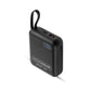 MOJOGEAR MINI GO 10.000 mAh powerbank met ingebouwde kabels - Zwart - Powerbanks