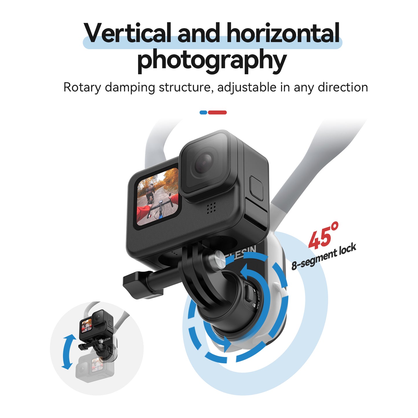Telesin Halsbandhalterung mit Schnellverschluss für GoPro/Actioncam