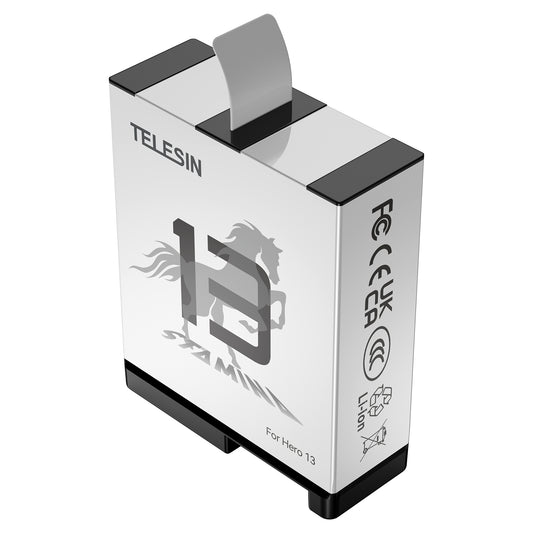 Telesin Pocket Triple Oplaadcase met 2 batterijen - voor GoPro 13 - GoPro Accu's en opladers