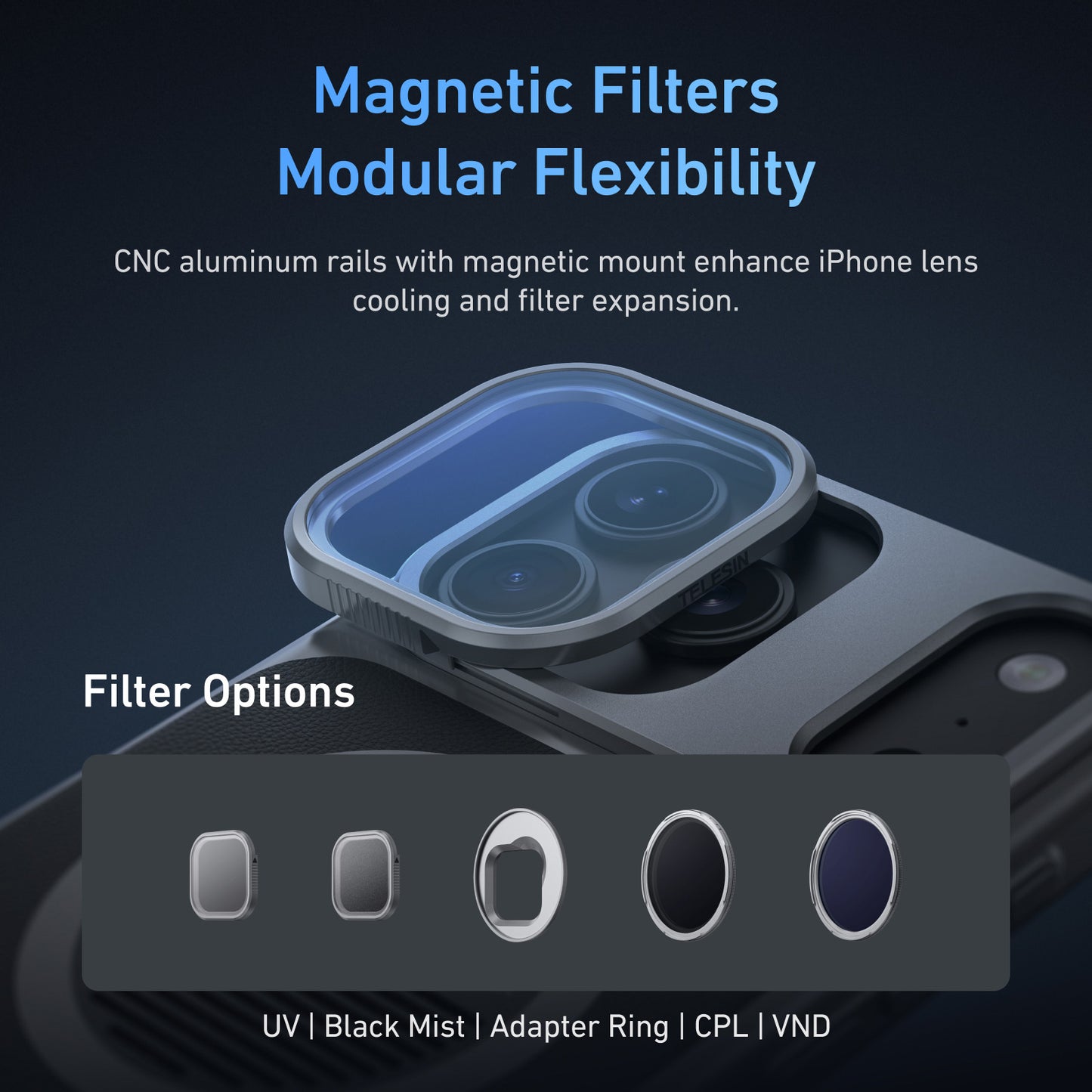 Telesin Master Grip für iPhone 17 Pro Max - Standard-Set