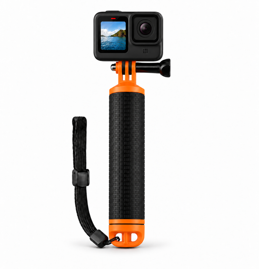 MOJOGEAR Bobber voor actioncam - Zwart/oranje - GoPro Onderwater-accessoires