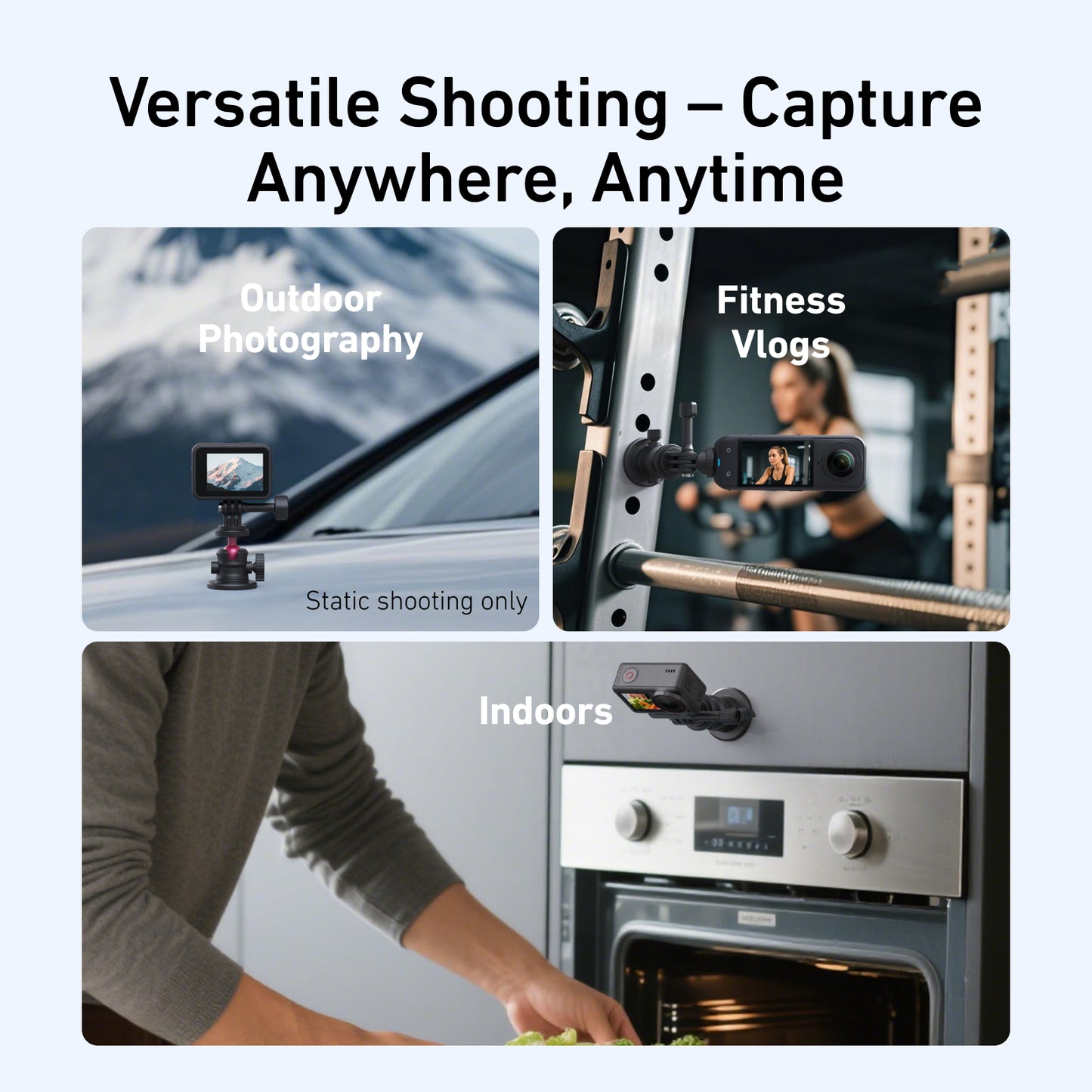 Telesin Magnetische Halterung mit Kugelkopf für Actioncam