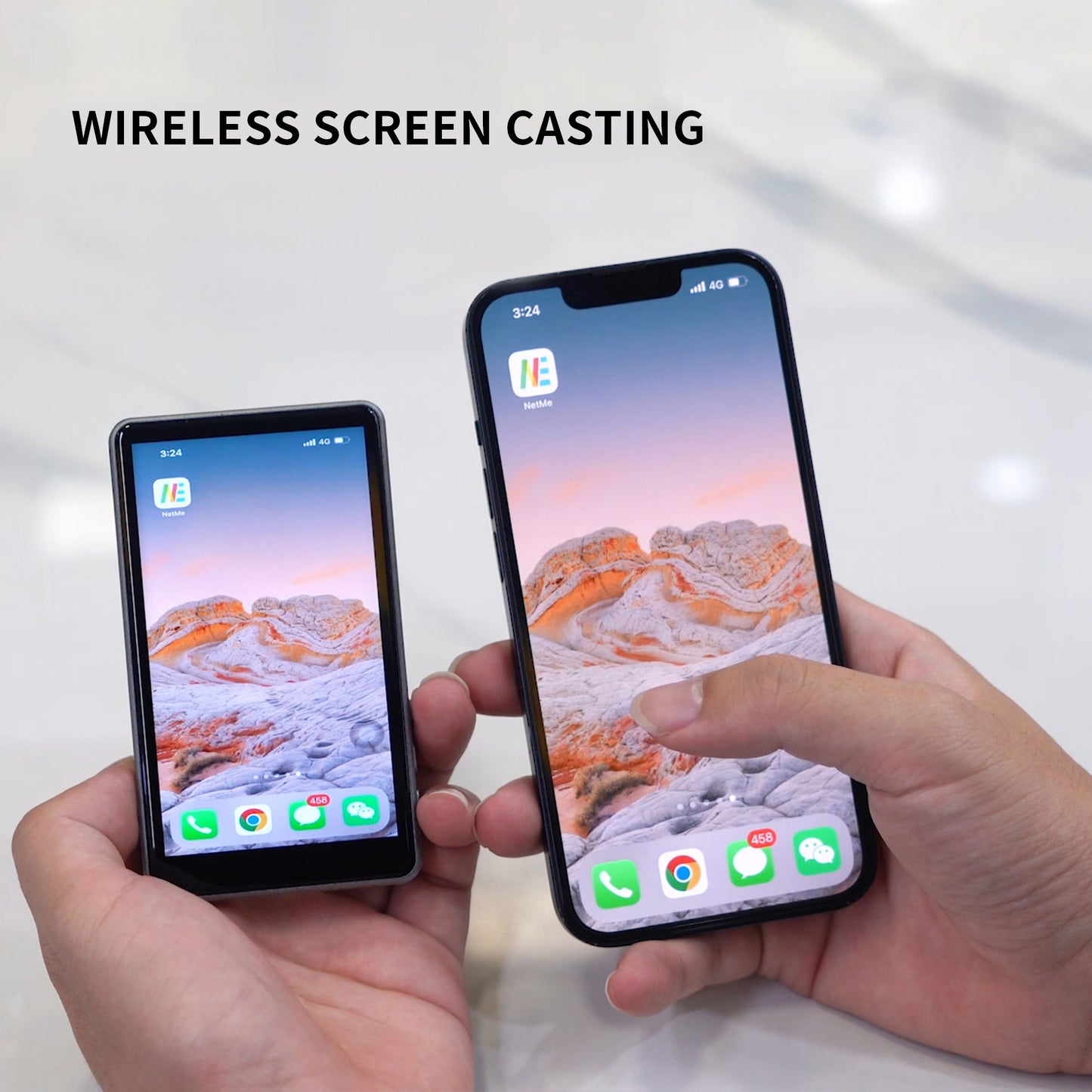 MOJOGEAR VS2 Selfie Vlog Monitor voor iPhone en Android - Wit - Overige producten