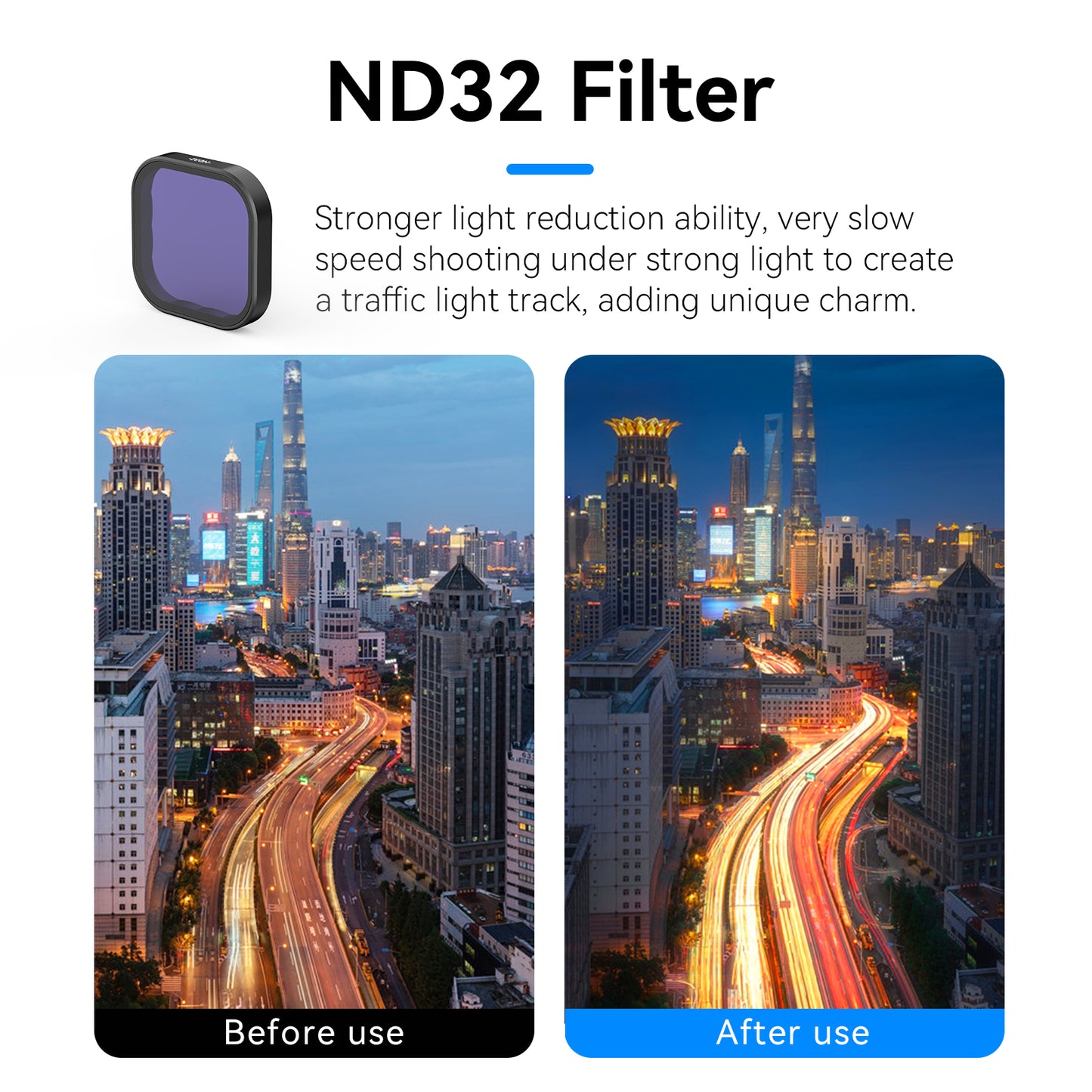 Telesin Lens Filter Kit voor GoPro Hero 13 - CPL+ND8/16/32 - GoPro filters