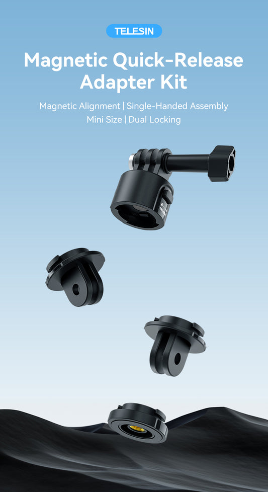 Telesin Magnetische Quick Release Adapter Set voor actioncam - GoPro Mounts