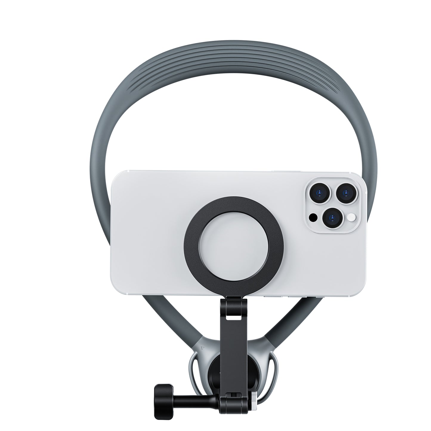 Telesin 360° Halsbandhalterung Kombi - für GoPro & Smartphone - Grau