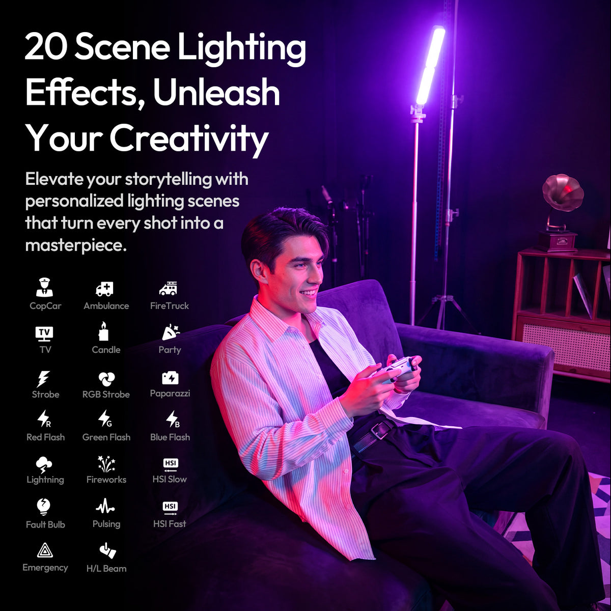 Ulanzi FOLD8 faltbare Taschenlampe RGB