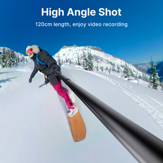 Ulanzi MT-58 Invisible Selfie Stick voor Insta360 - 120 cm - Selfiesticks