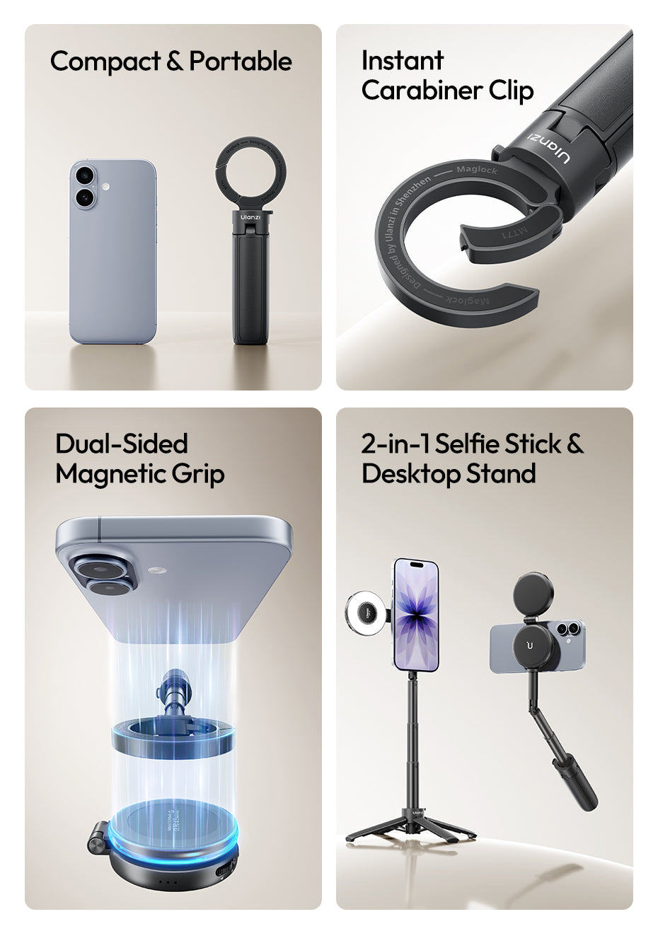 Ulanzi MT71 Magnetischer Mini Selfie-Stick