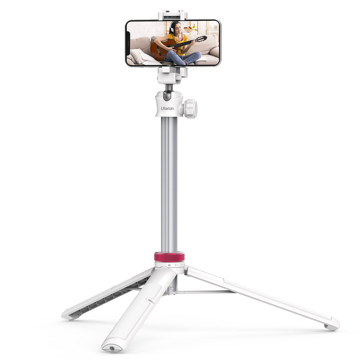 Ulanzi MT-44 Selfie-Stick-Stativ für Smartphone und Kamera – 146 cm – Weiß
