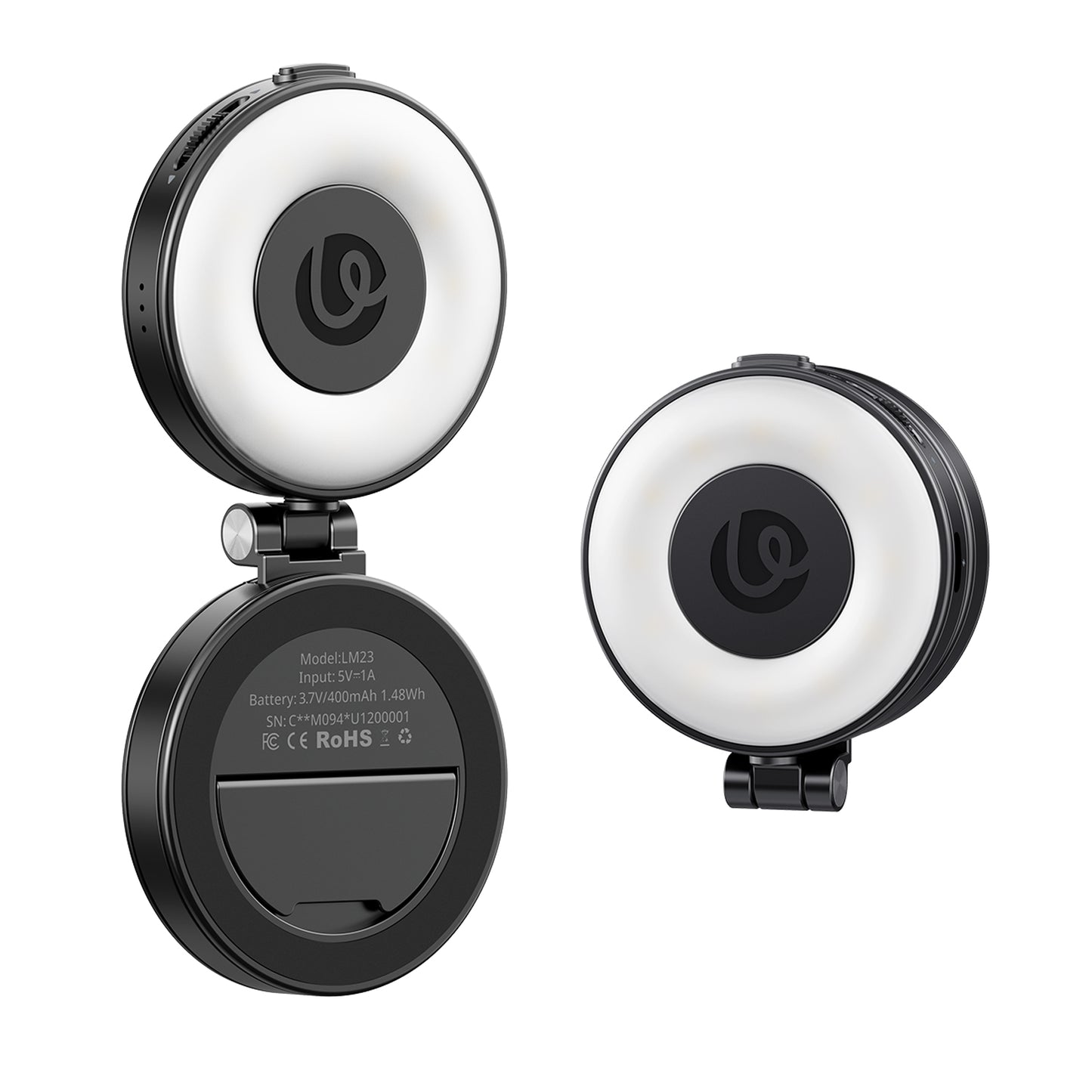 Ulanzi LM23 Smartphone Ring Light V2 met Magsafe - Zwart - Videoverlichting