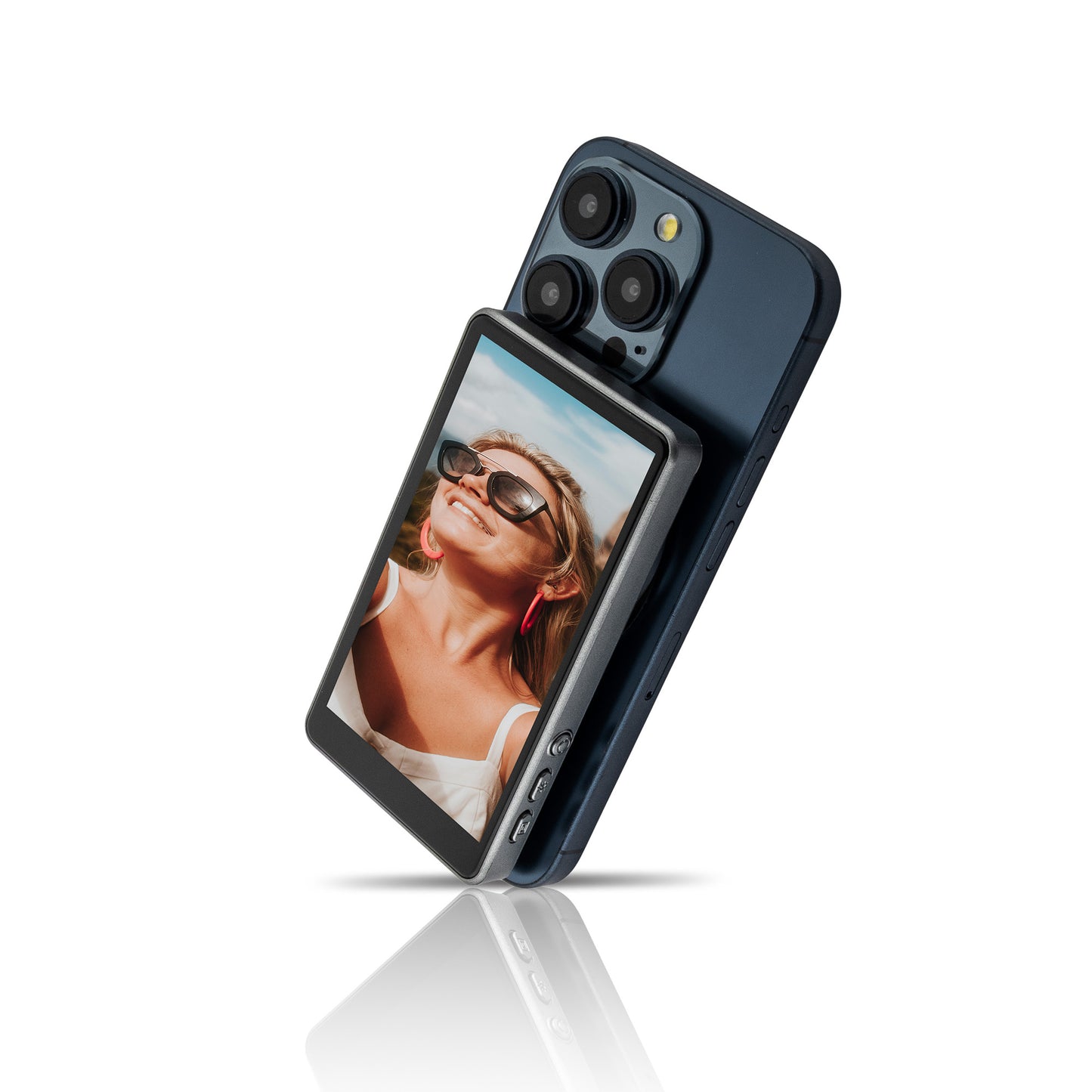 MOJOGEAR VS2 Selfie Vlog Monitor voor iPhone en Android - Donkergrijs - Overige producten