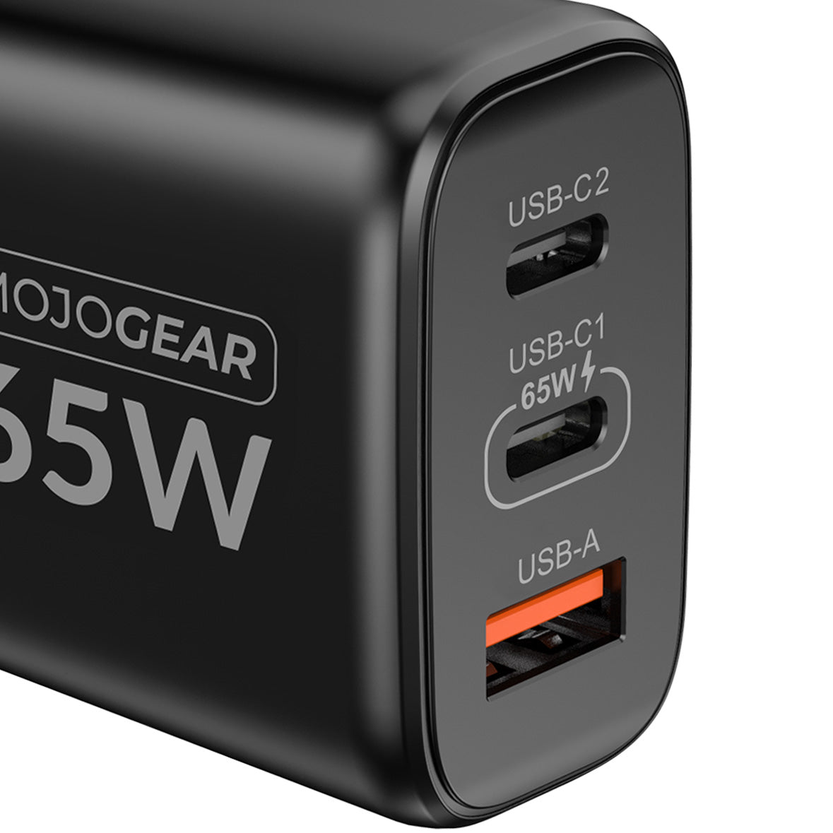 MOJOGEAR CHARGE+ 65W snellader met USB naar USB-C kabel 1,5 meter - Opladers