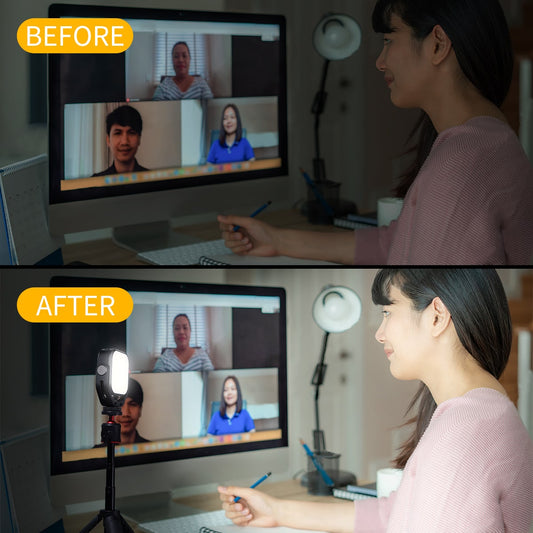 VIJIM VL66 draaibare LED-videolamp met instelbare kleurtemperatuur - Cameralampen