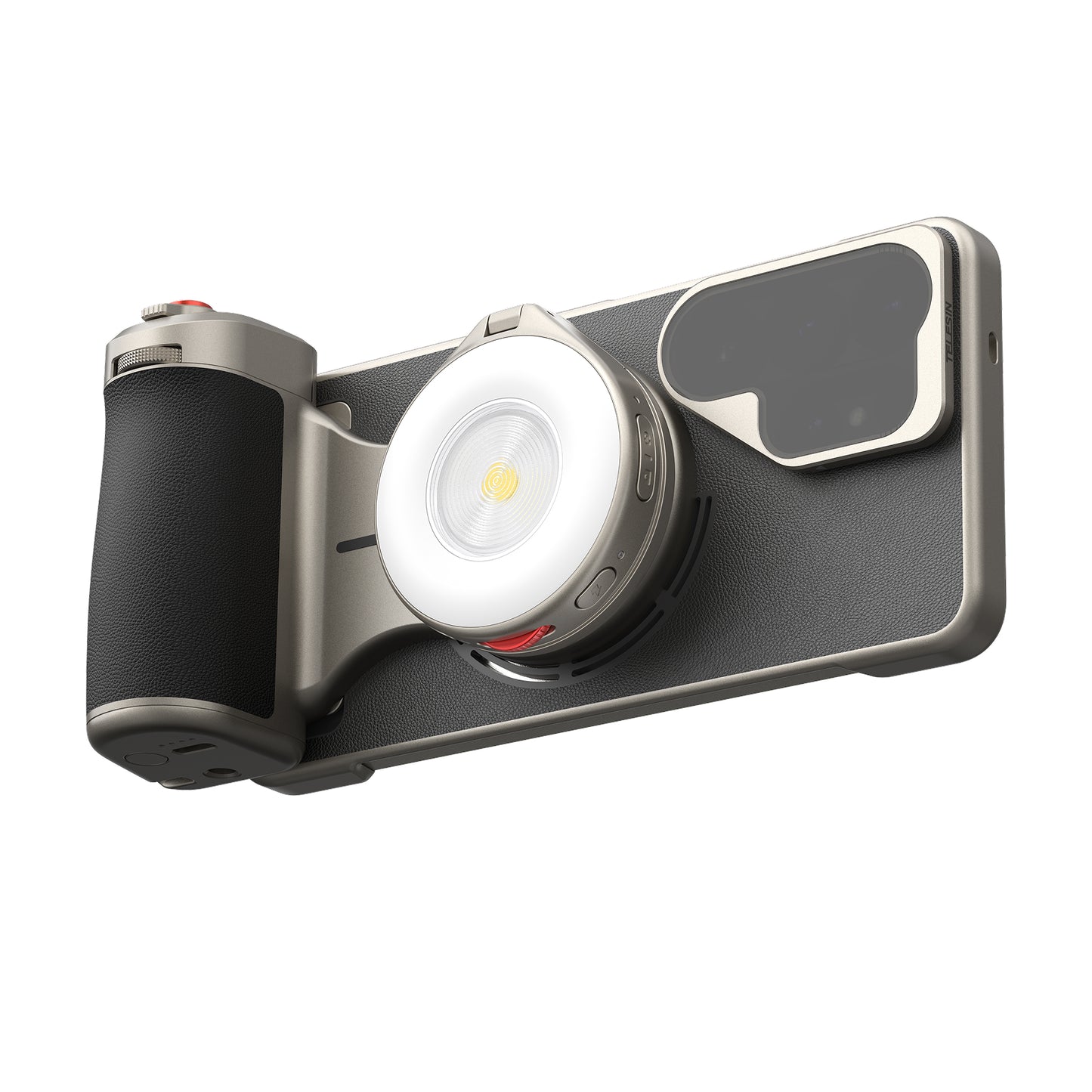 Telesin Master Grip für Samsung S26 Ultra – Creator Combo mit Lampe und Filter – Schwarz
