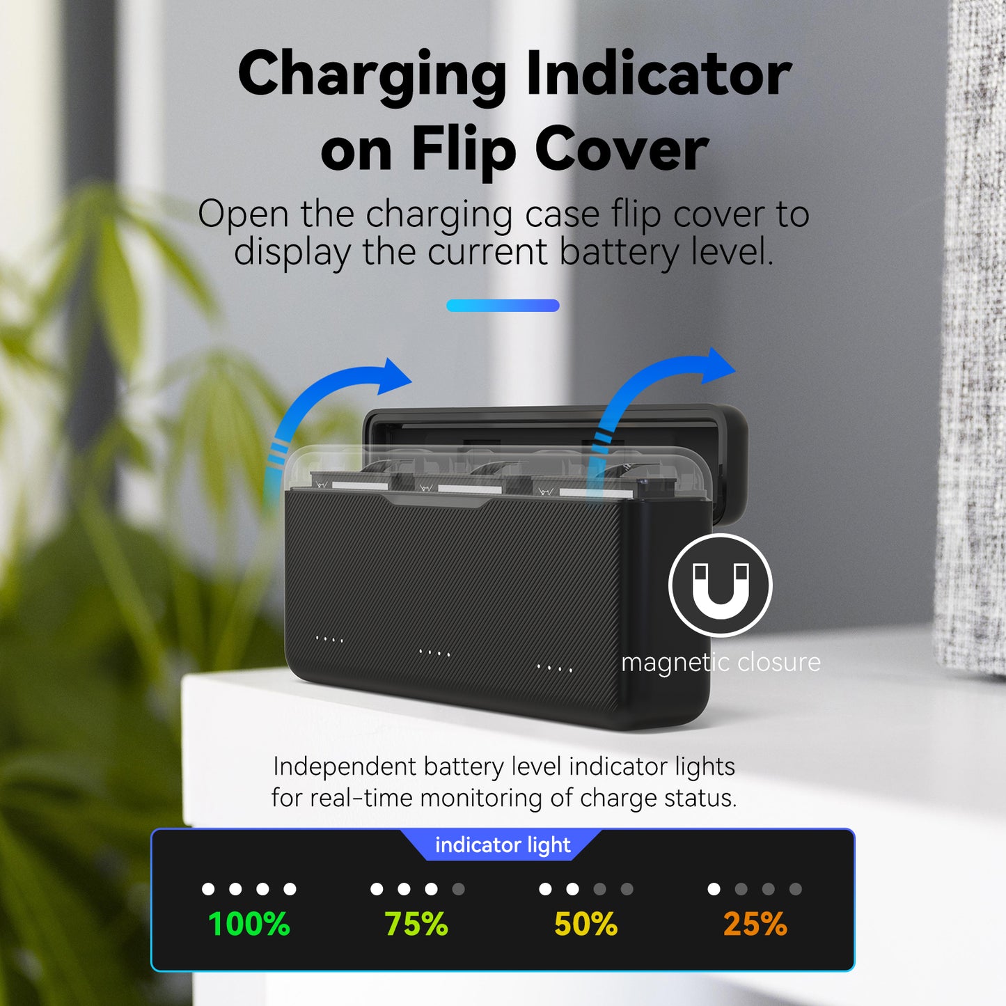 Telesin Pocket Oplaadbox voor DJI Osmo Action 5/4/3 (3 slots) - GoPro Accu's en opladers