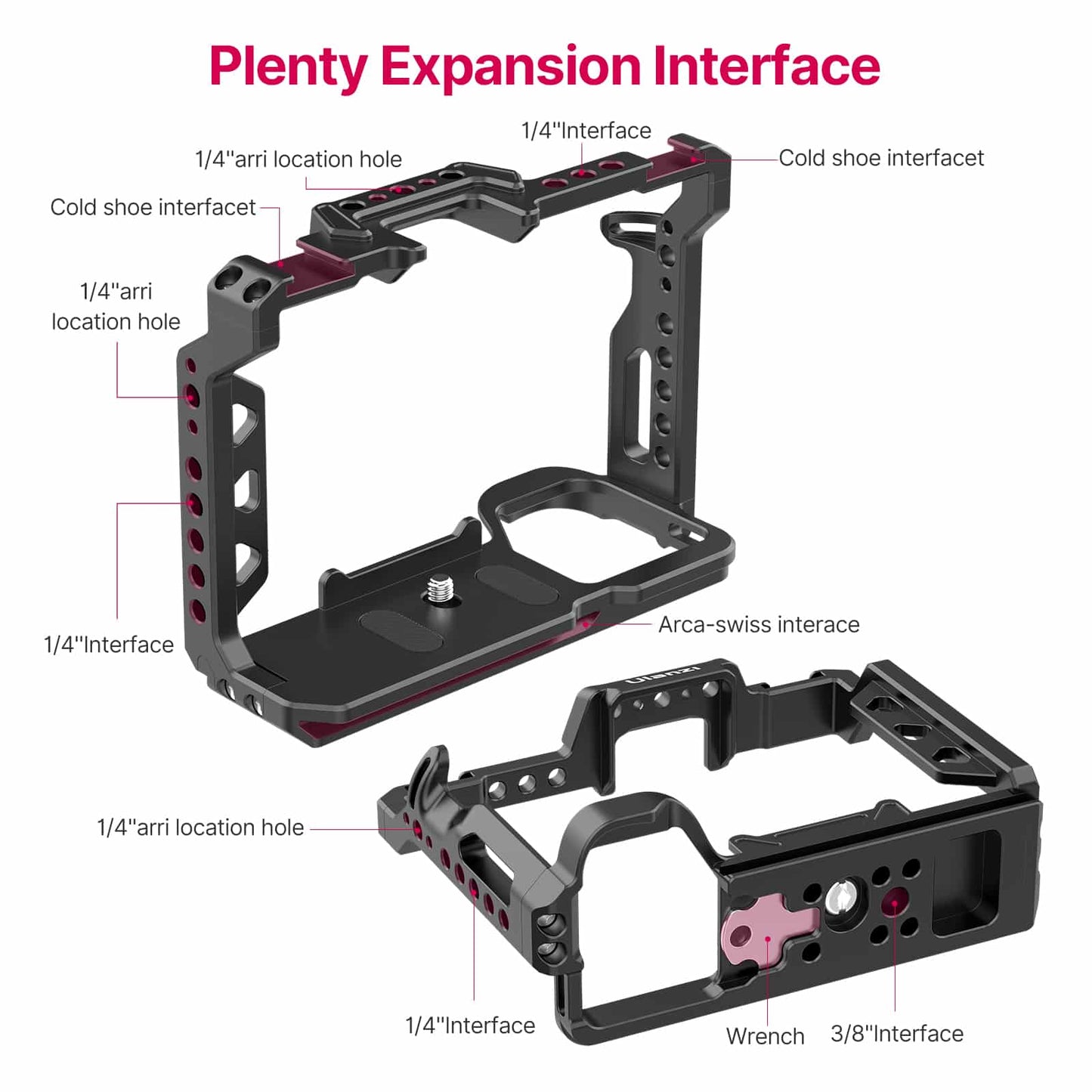Ulanzi metalen cage voor Sony A7 III, A7 Mark IV en A7R III - Camera cages