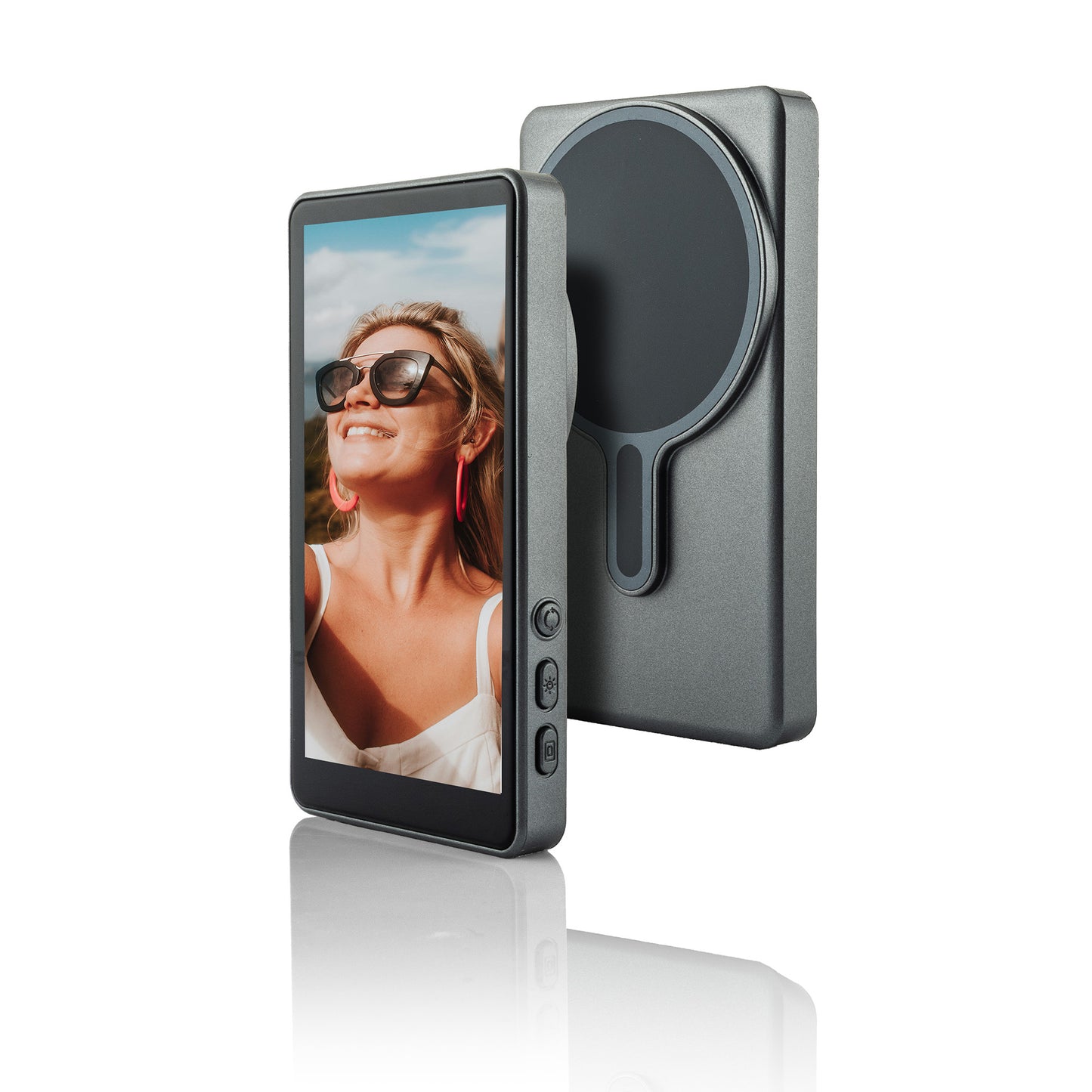 MOJOGEAR VS2 Selfie Vlog Monitor voor iPhone en Android - Donkergrijs - Overige producten