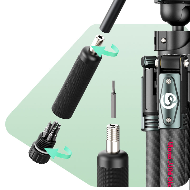 Ulanzi GlideGo JJ06 Video Tripod Carbon - Schwarz