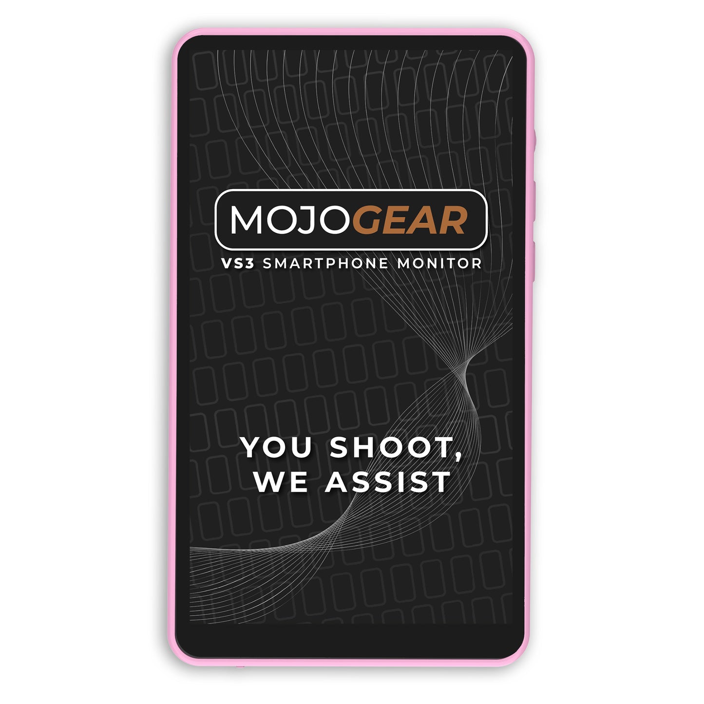 MOJOGEAR VS3 Selfie Vlog Monitor draadloos + bedraad - Roze -