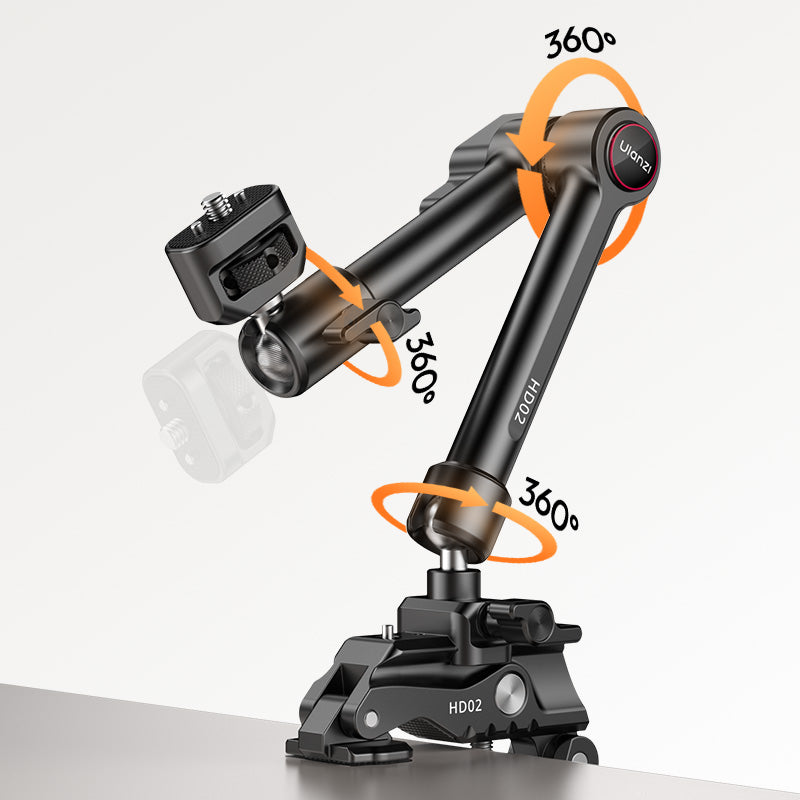 Ulanzi HD02 Magic Arm Kit mit Klemme – Schwarz