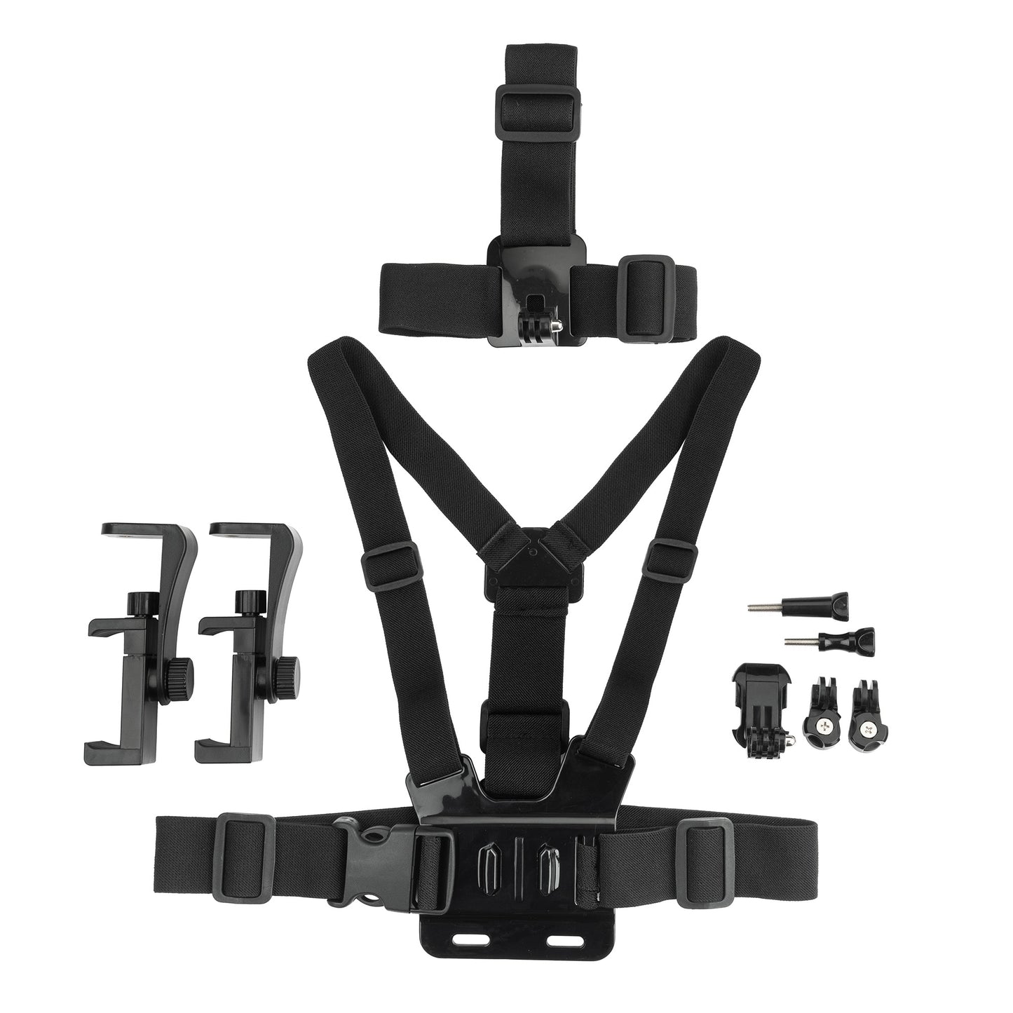 MOJOGEAR A02 Head & Chest Strap Kit voor GoPro en smartphone - GoPro Mounts