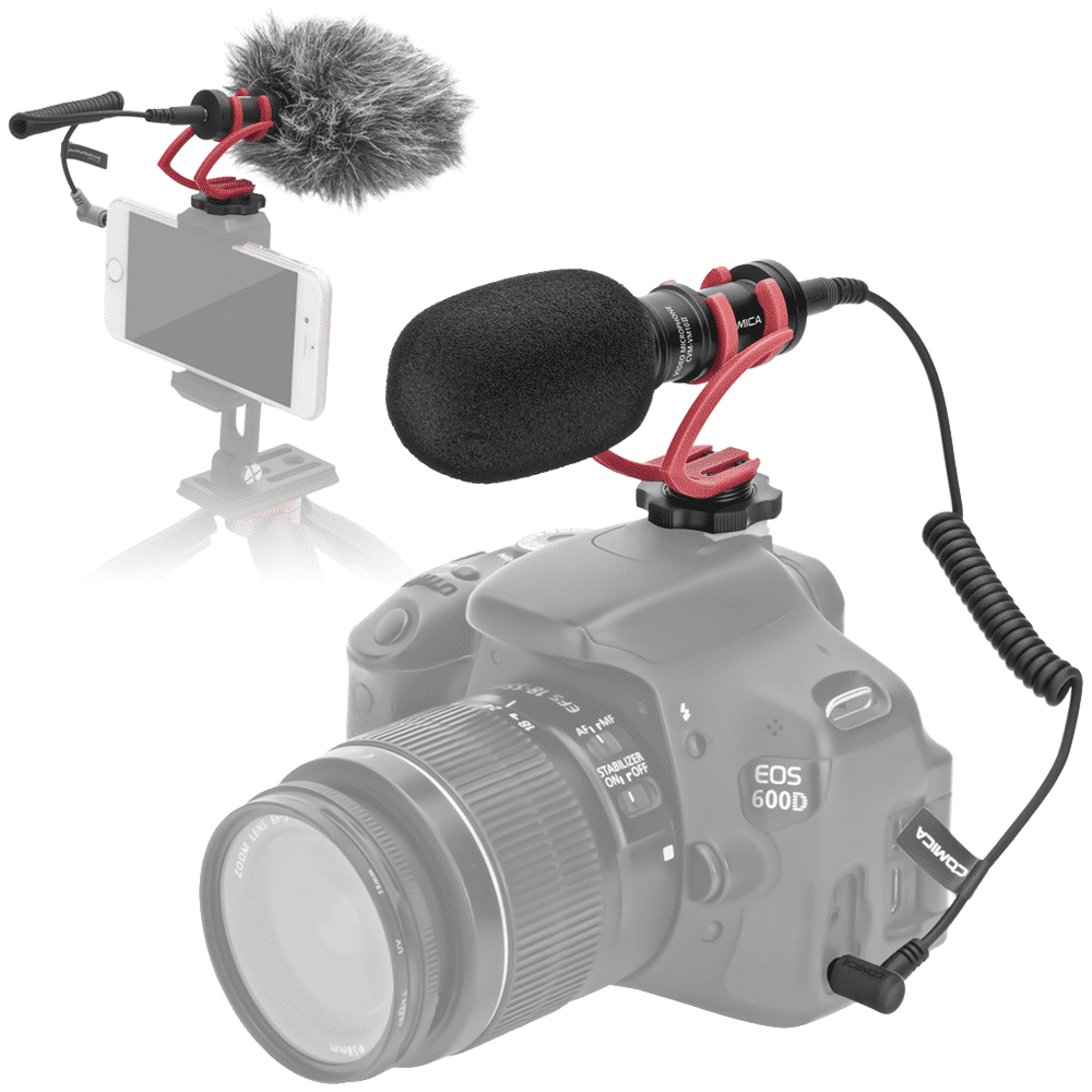 Comica CVM-VM10II Richtmikrofon für Smartphone und Kamera