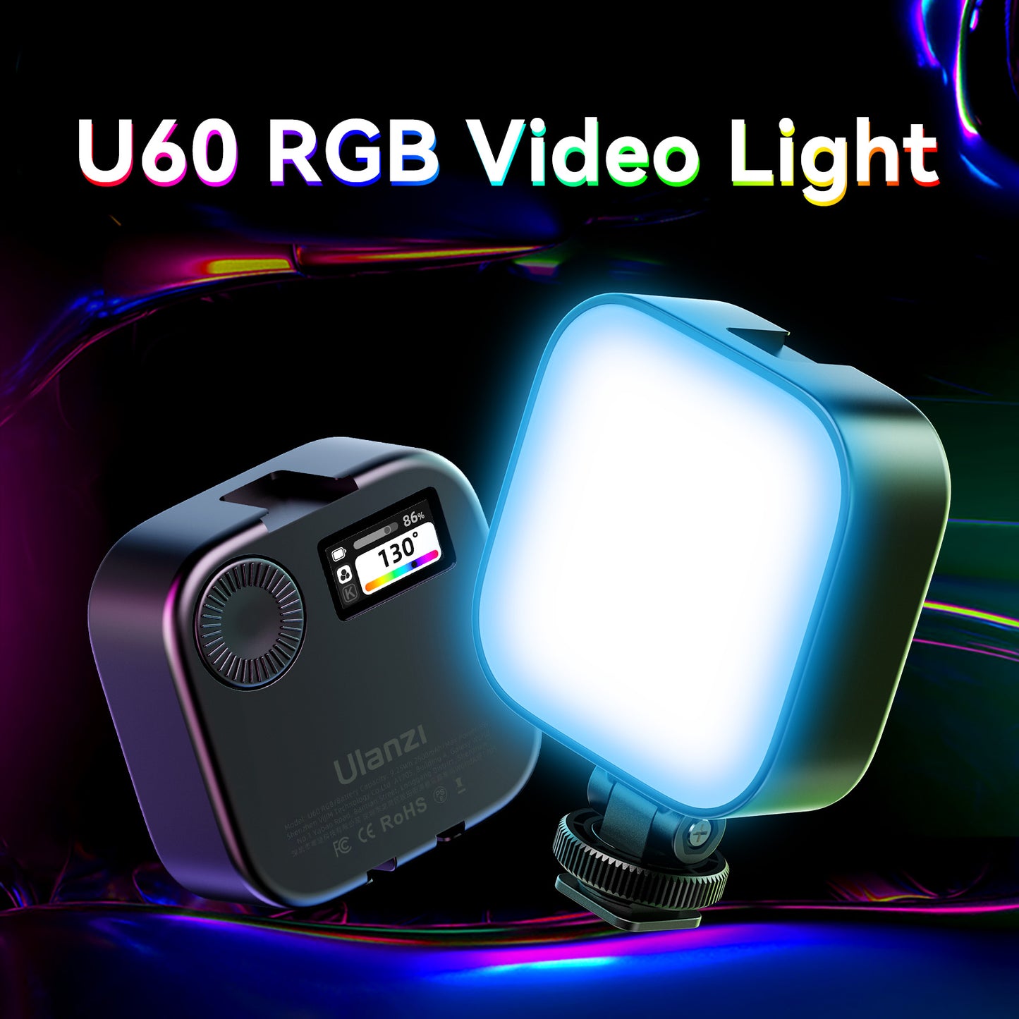 Ulanzi U60 RGB Videolamp - Cameralampen