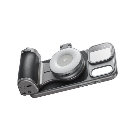 Telesin Master Grip V2 voor iPhone 17 Pro Max - Creator Combo met lamp en filter - GoPro-accessoires