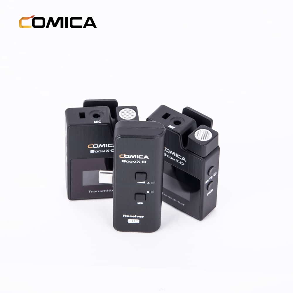 Comica BoomX-D UC2 draadloze microfoon-set met 2 zenders en USB-C-ontvanger - Obsolete