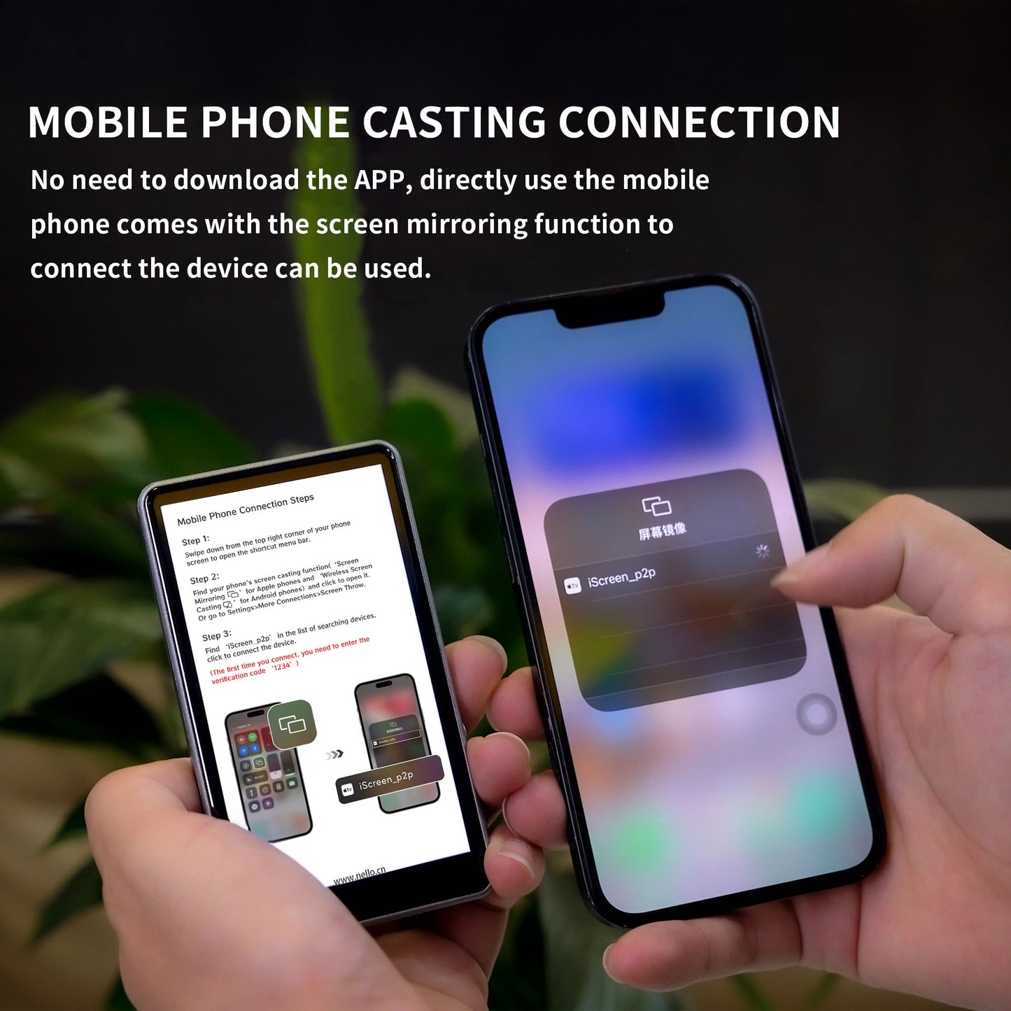 MOJOGEAR VS2 Selfie Vlog Monitor voor iPhone en Android - Wit - Overige producten