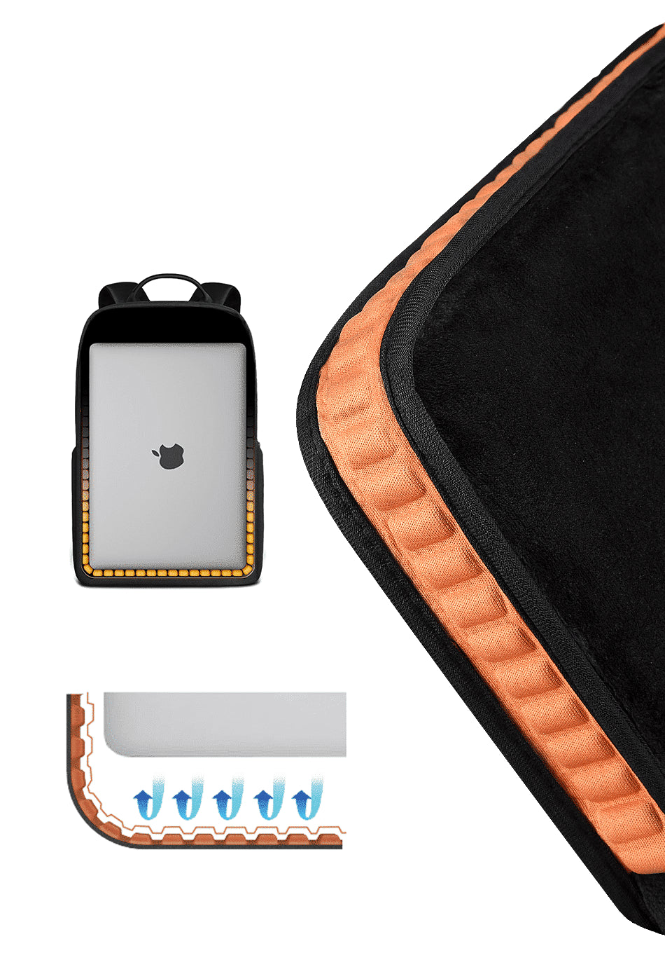 WiWu Pilot - Sac à dos pour ordinateur portable et accessoires - Noir - Rugzakken