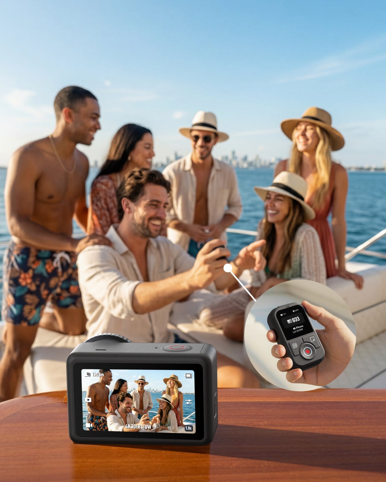 Telesin T13 Bluetooth-Fernbedienung für DJD Osmo Action – Wasserdicht