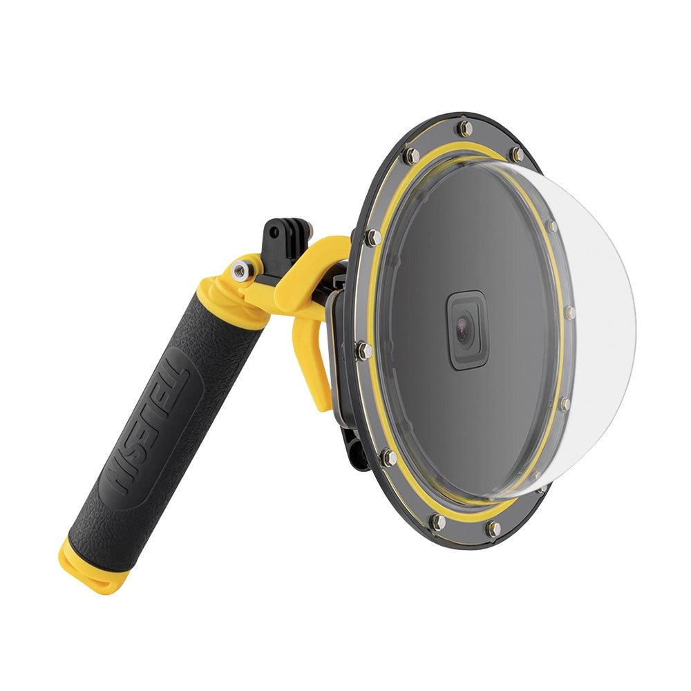 Telesin Waterdichte Dome behuizing voor GoPro Hero 9,10,11 en 12 - GoPro Onderwater-accessoires