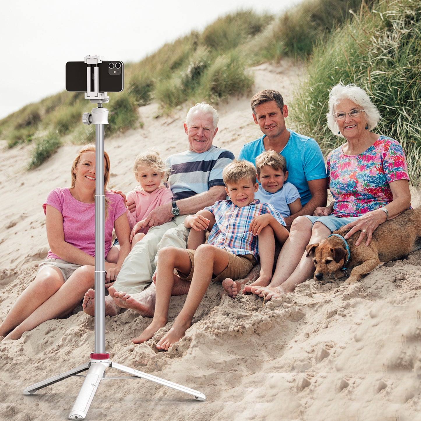 Ulanzi MT-44 Selfie-Stick-Stativ für Smartphone und Kamera – 146 cm – Weiß