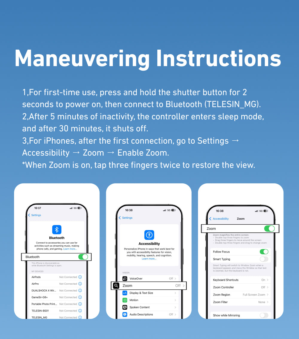 Telesin Fun Shot Magnetgriff 2 - Schwarz