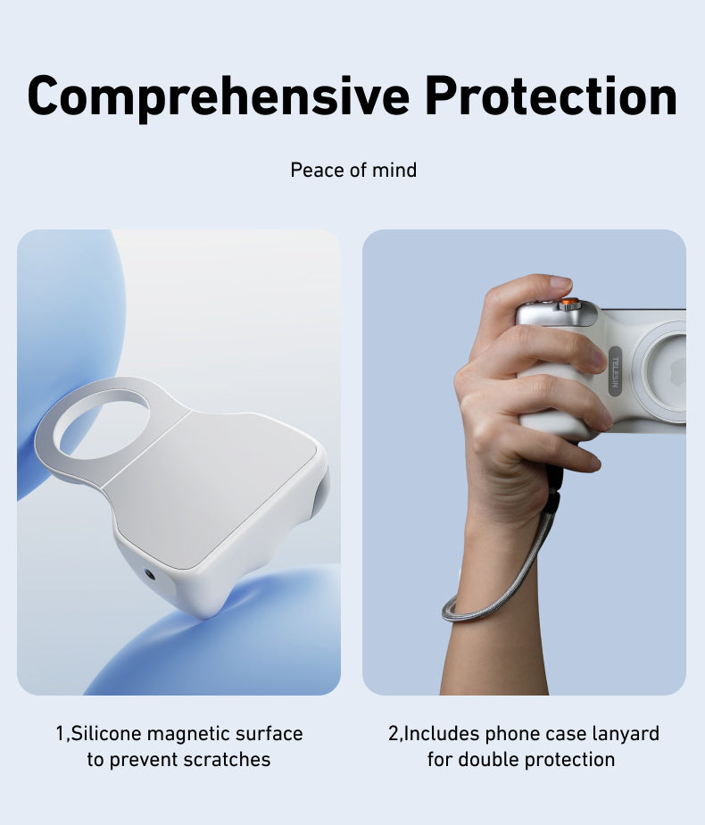 Telesin Fun Shot Magnetischer Griff 2 - Weiß