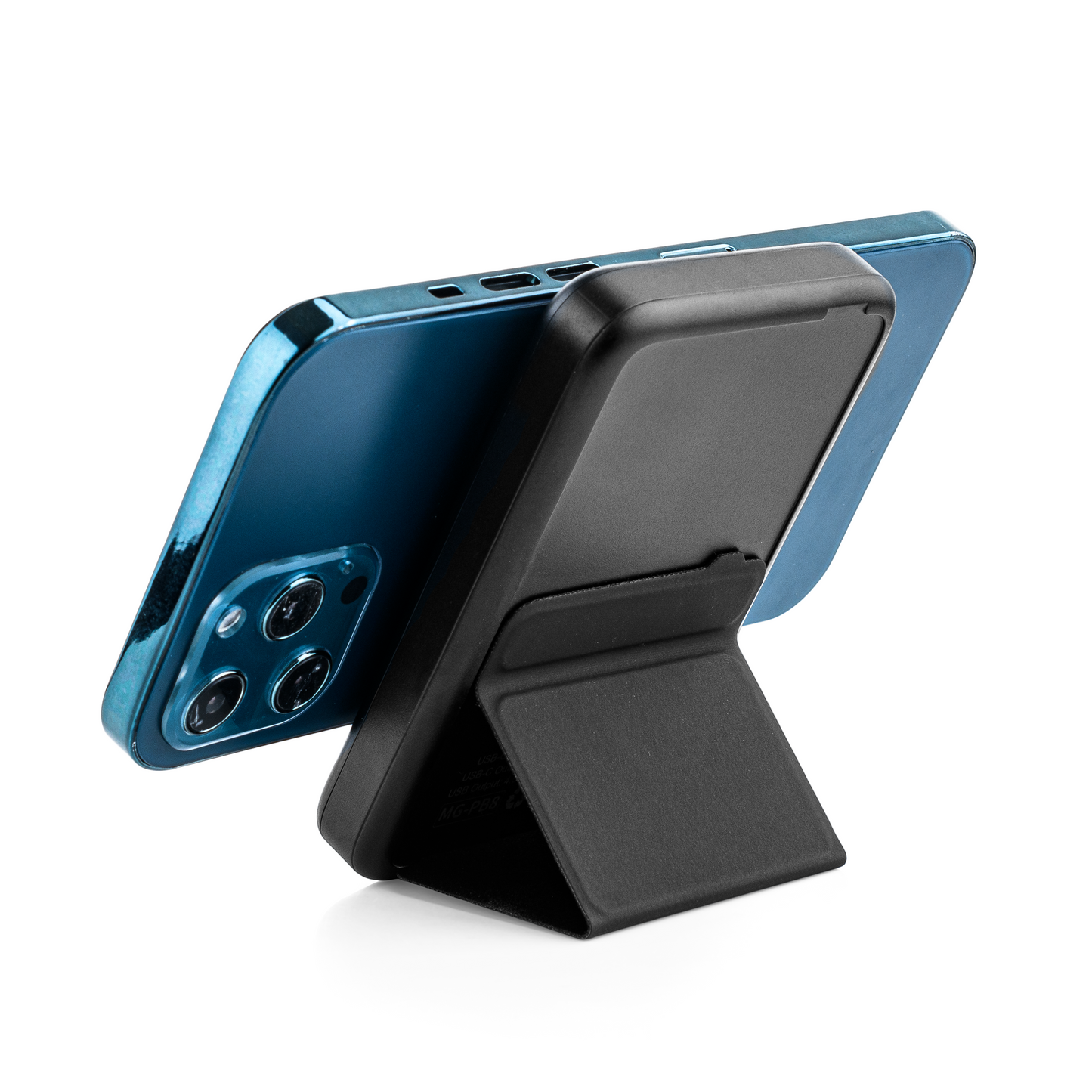 MOJOGEAR Wireless MagSafe powerbank 10.000 mAh - Magnetisch en Draadloos voor Android en iPhone - Met standaard - Wit - Powerbanks